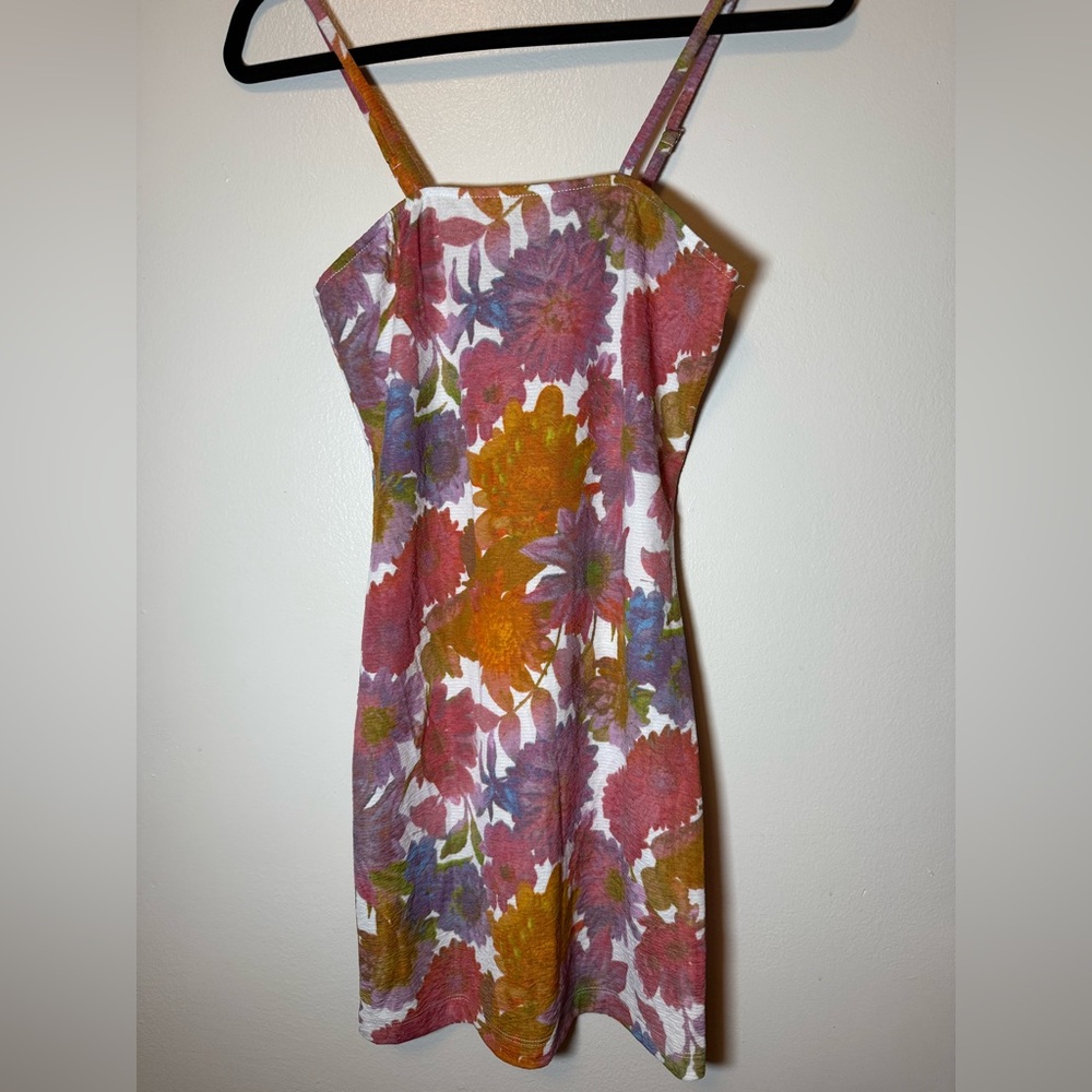 BP Multicolor Floral Mini Bodycon Dress Size S